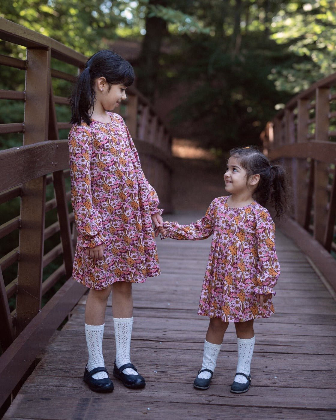 Fall Floral Long Sleeve Baby Toddler Girl Dress