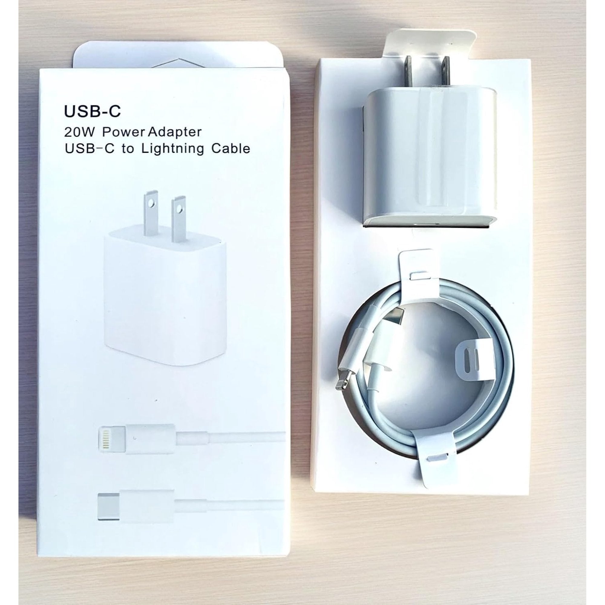 Fast Charger with 20 W PD USB C Wall Adapter with 3.3FT Type C to Lightning Cable Compatible with iPhone 14 13 12 11 Pro Max XR XS X,iPad-White