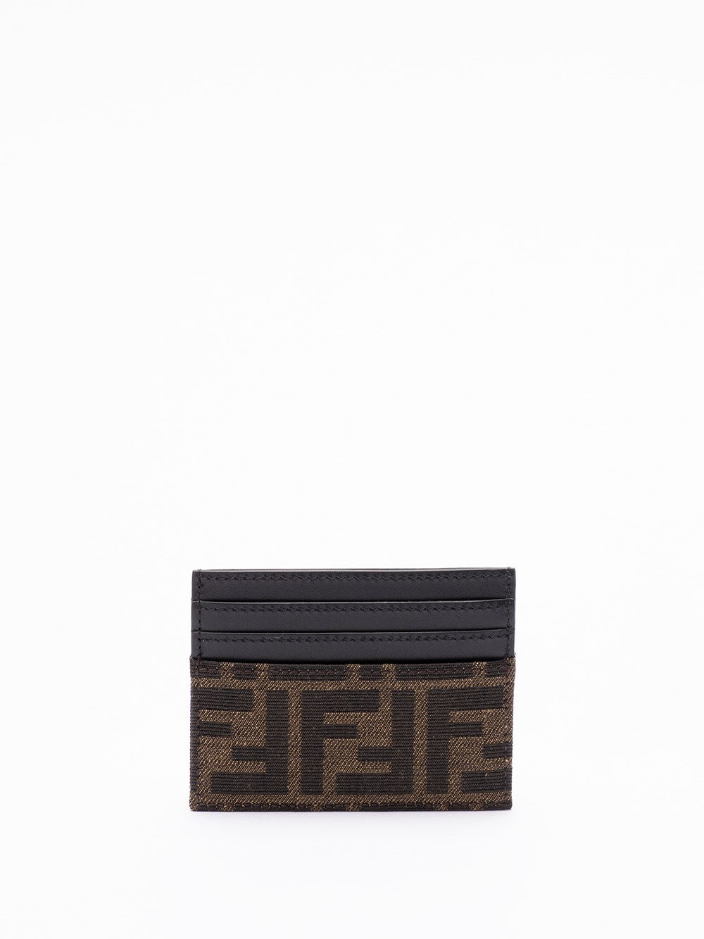 Fendi Men `Ff` Jacquard Card Holder