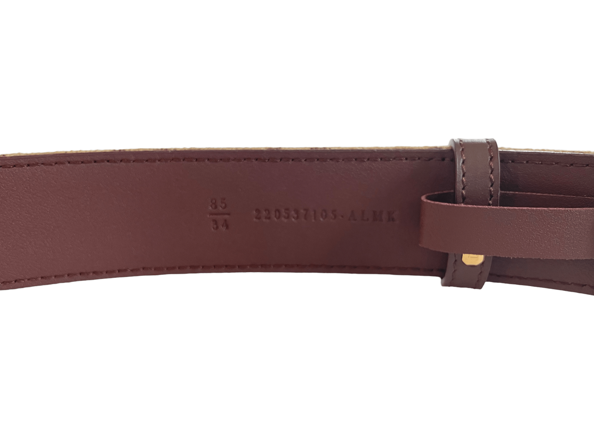 Fendi Chestnut Brown FF Jacquard Belt