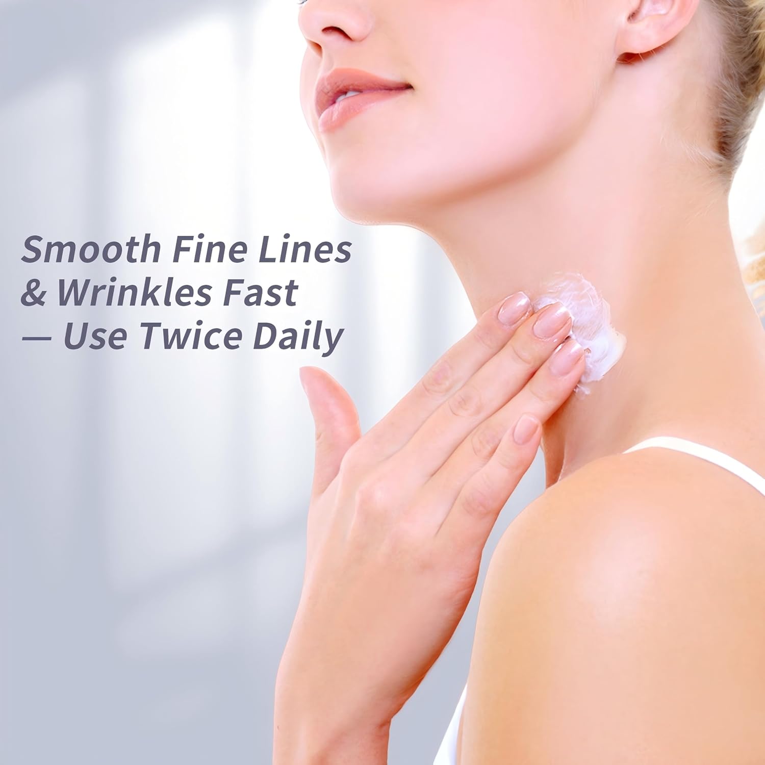 Firming Neck Cream & Anti-Wrinkle Night Cream with Coenzyme Q10 + Pro-Retinol, Unscented Skin Firming Neck Cream, Anti Aging Facial Moisturizer for Sensitive Skin, 1.76 Oz Jar