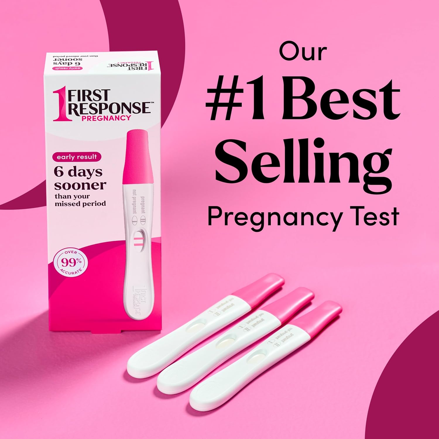 First Response Early Result Pregnancy Test, 3 Count(Pack of 1)(Packaging & Test Design May Vary)