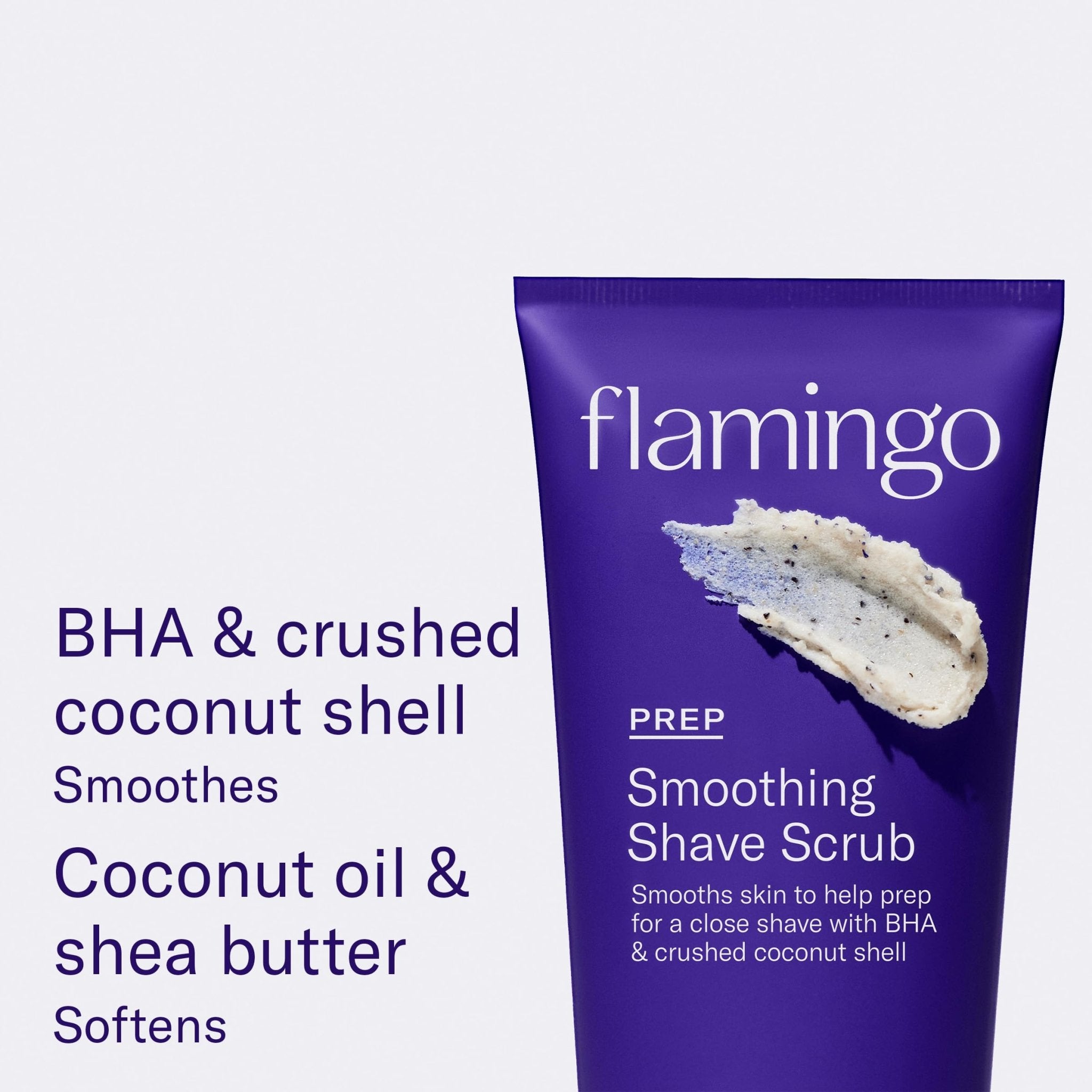 Flamingo Razor Shaving Set for Women - 5-Blade Razor, Nourishing Shave Oil, and Shower Holder - Lilac