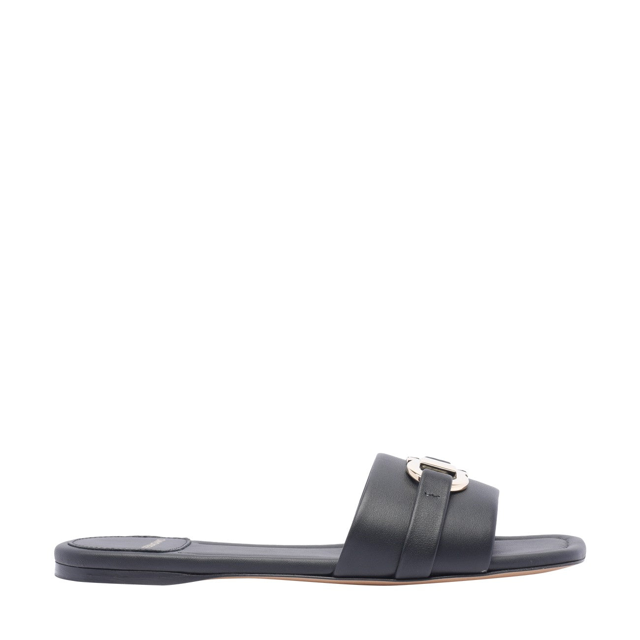 Ferragamo Women Flat Slide With Gancini Ornament