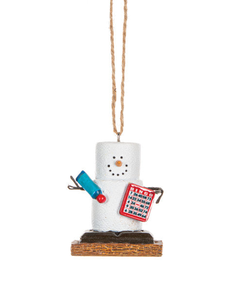 S'mores Game Night Ornament - Bingo