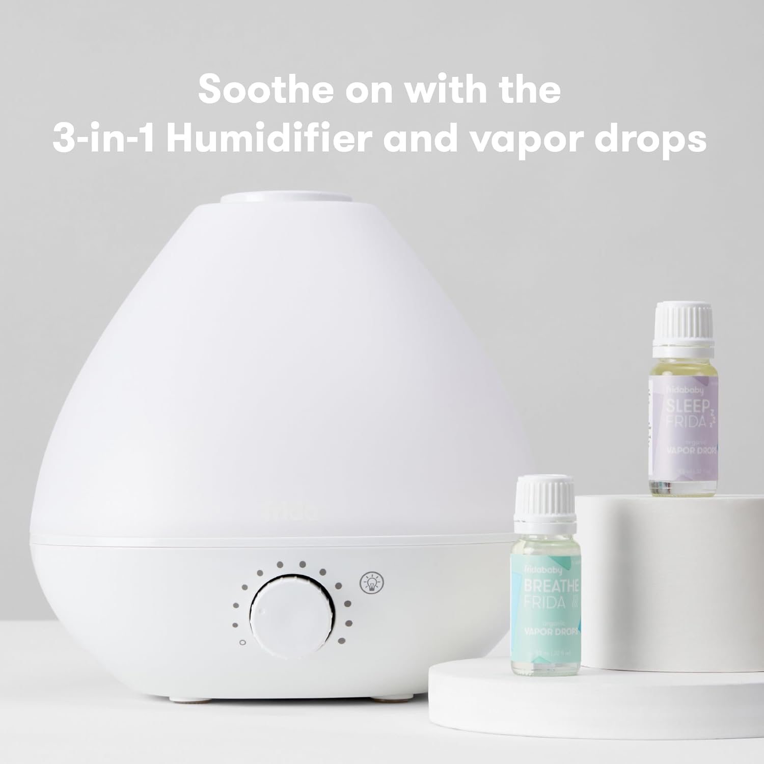 Frida Baby Natural Vapor Bath Bombs for Toddlers & Kids, Eucalyptus Essential Oil Bath Bombs for Aromatherapy, 10 Count