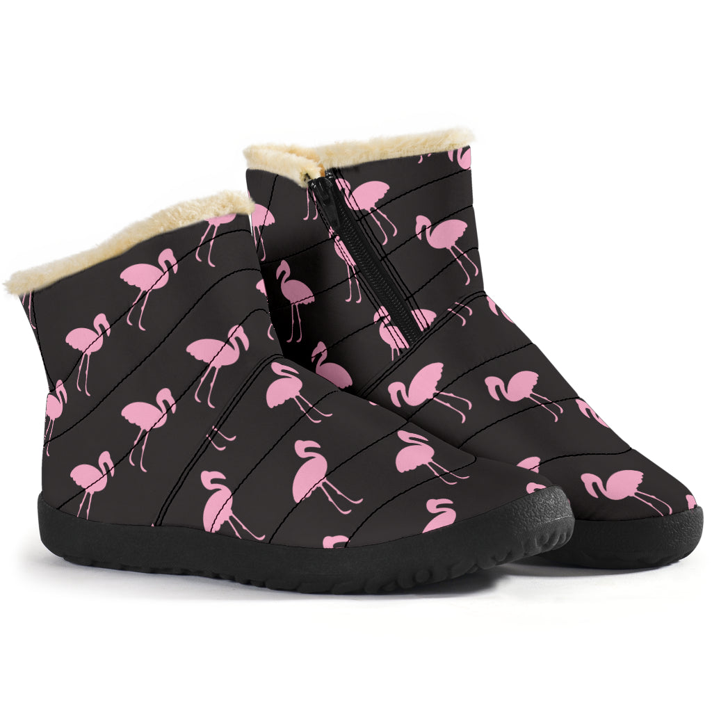 Black Classic Flamingo Winter Boots