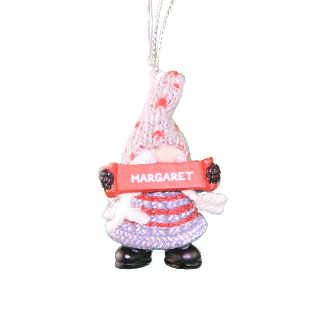 Personalized Gnome Ornament (Letters J-P) - Luke