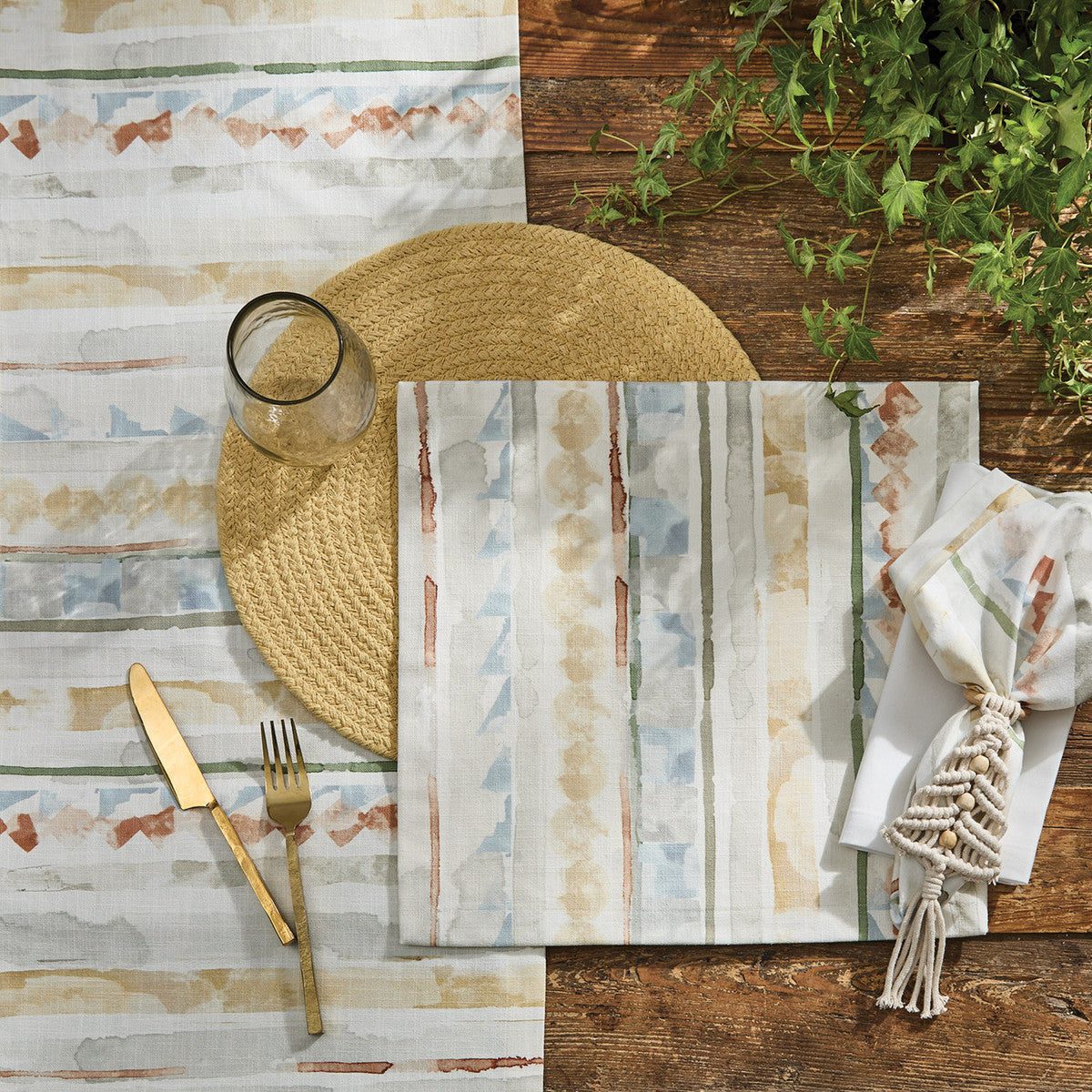 Everly Stripe Square Place Mat