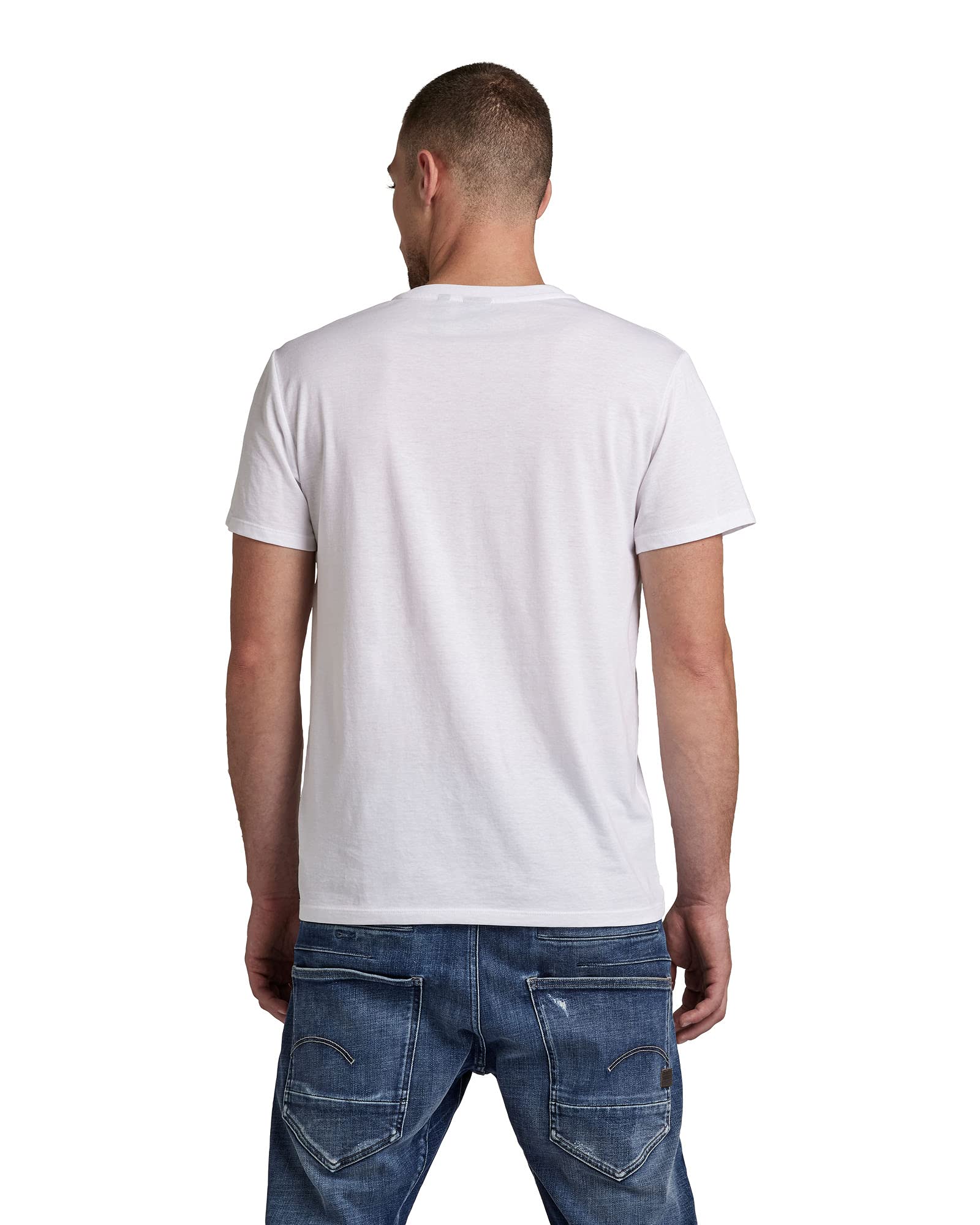G-STAR RAW Men's Base Layer Crew Neck Short Sleeve T-Shirt 2-Pack