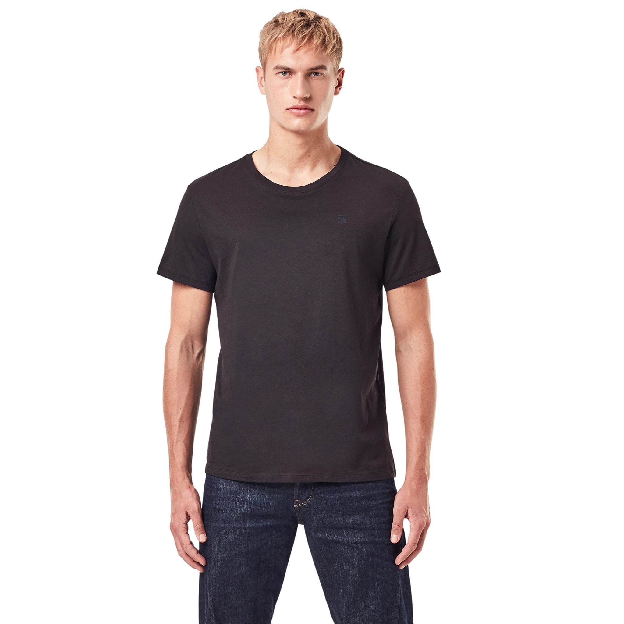 G-STAR RAW Men's Base Layer Crew Neck Short Sleeve T-Shirt 2-Pack