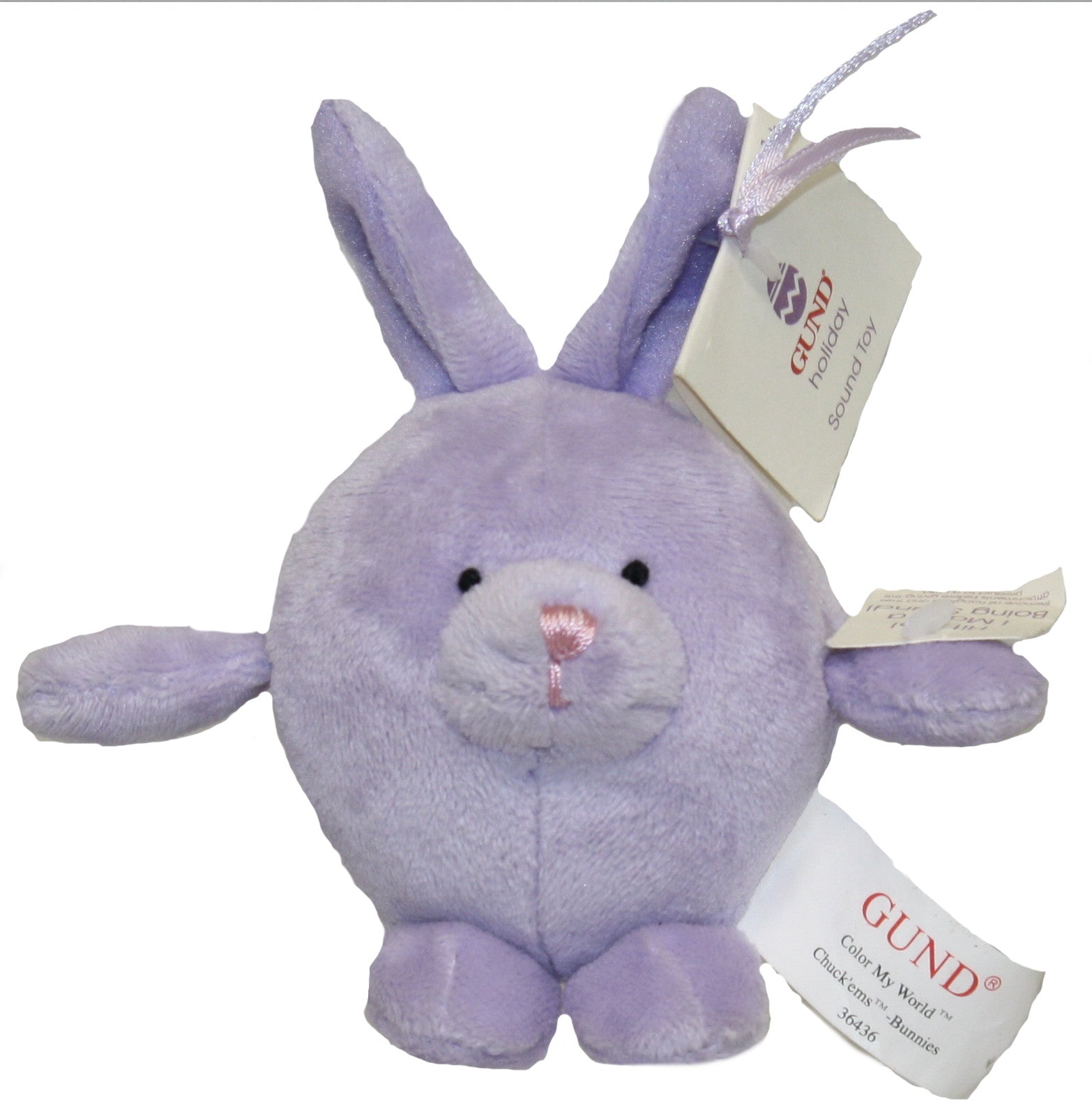 Color My World Chuckems Bunny - Purple