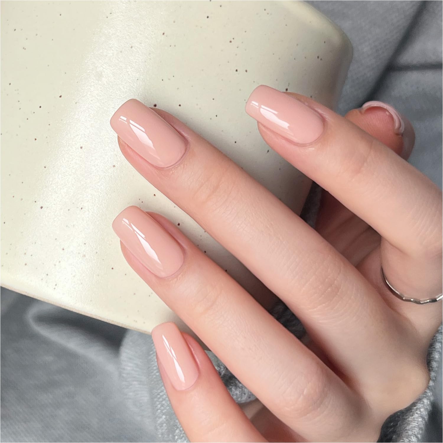GAOY Sheer Light Pink Gel Nail Polish, 16ml Jelly Milky White Peach Translucent Color 1352 UV Light Cure Gel Polish for Nail Art DIY Manicure and Pedicure at Home