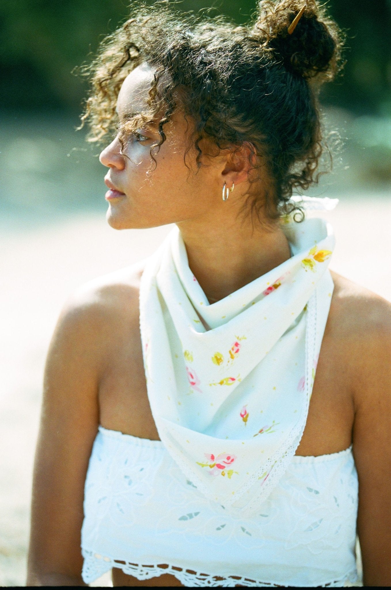 Garden Floral Face Bandana - The Penelope Bandana