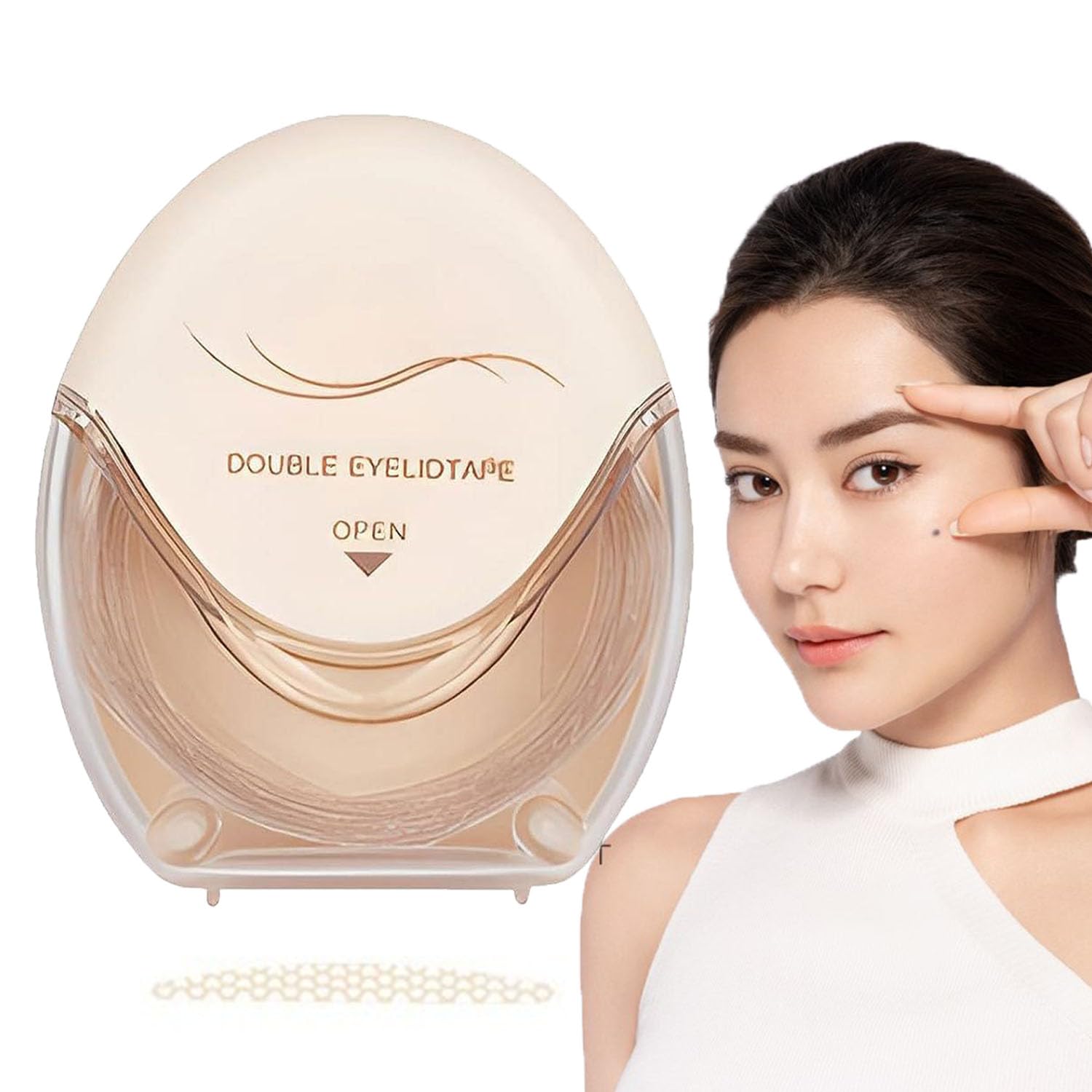 Generalizy Eyelid Tape,Satvee Waterproof Double Eyelid Tapes,Invisible Eye Lifting Strips,Satvee Lids Lift Strips,Satvee Waterproof Double Eyelid Tapes,Double Eyelid Tape Invisible (M/Crescent)