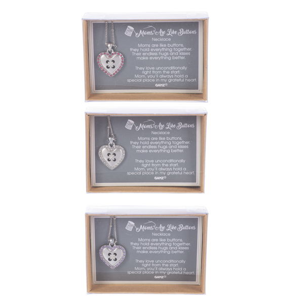 Moms are like Buttons - Necklace -