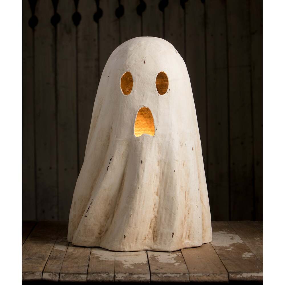 Ghost Luminary Large Paper Mache by Bethany Lowe Designs - LAST CHANCE!