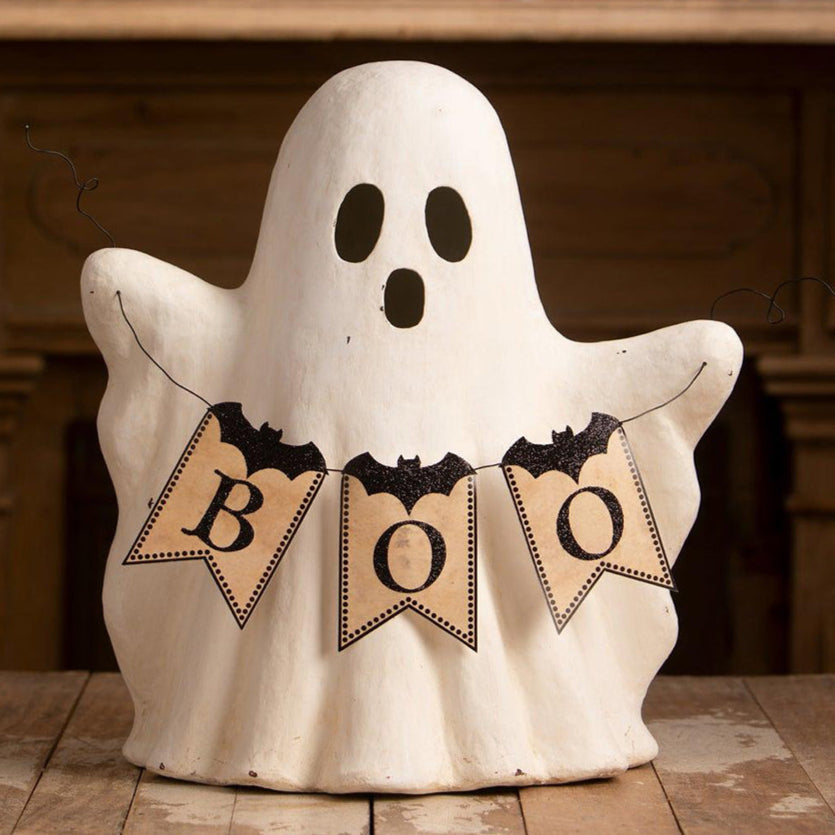 Ghost with Boo Garland by Bethany Lowe Designs