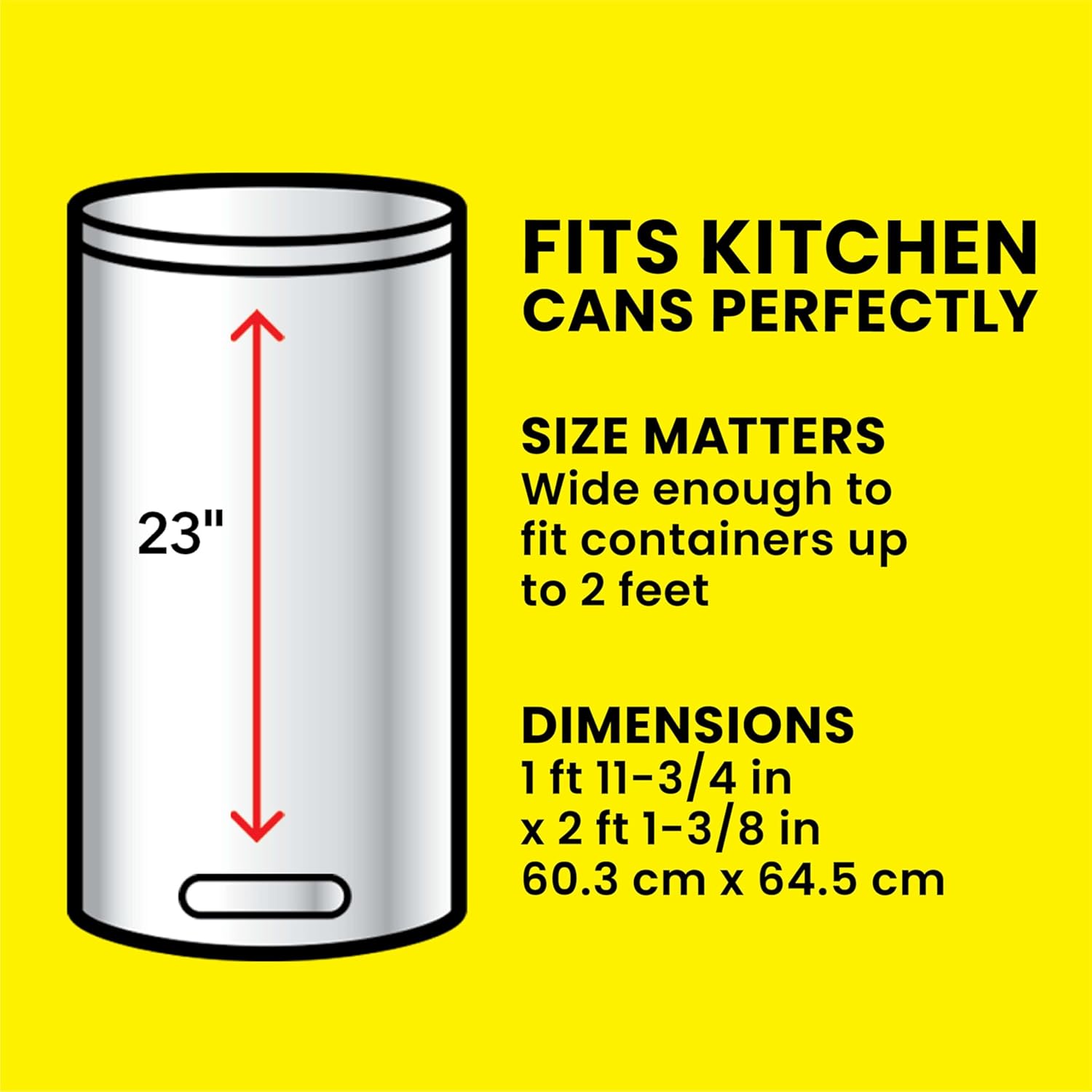 Glad ForceFlex Tall Kitchen Drawstring Trash Bags, 13 Gal, Gain Lemon Zest, 40 Ct (Package May Vary)