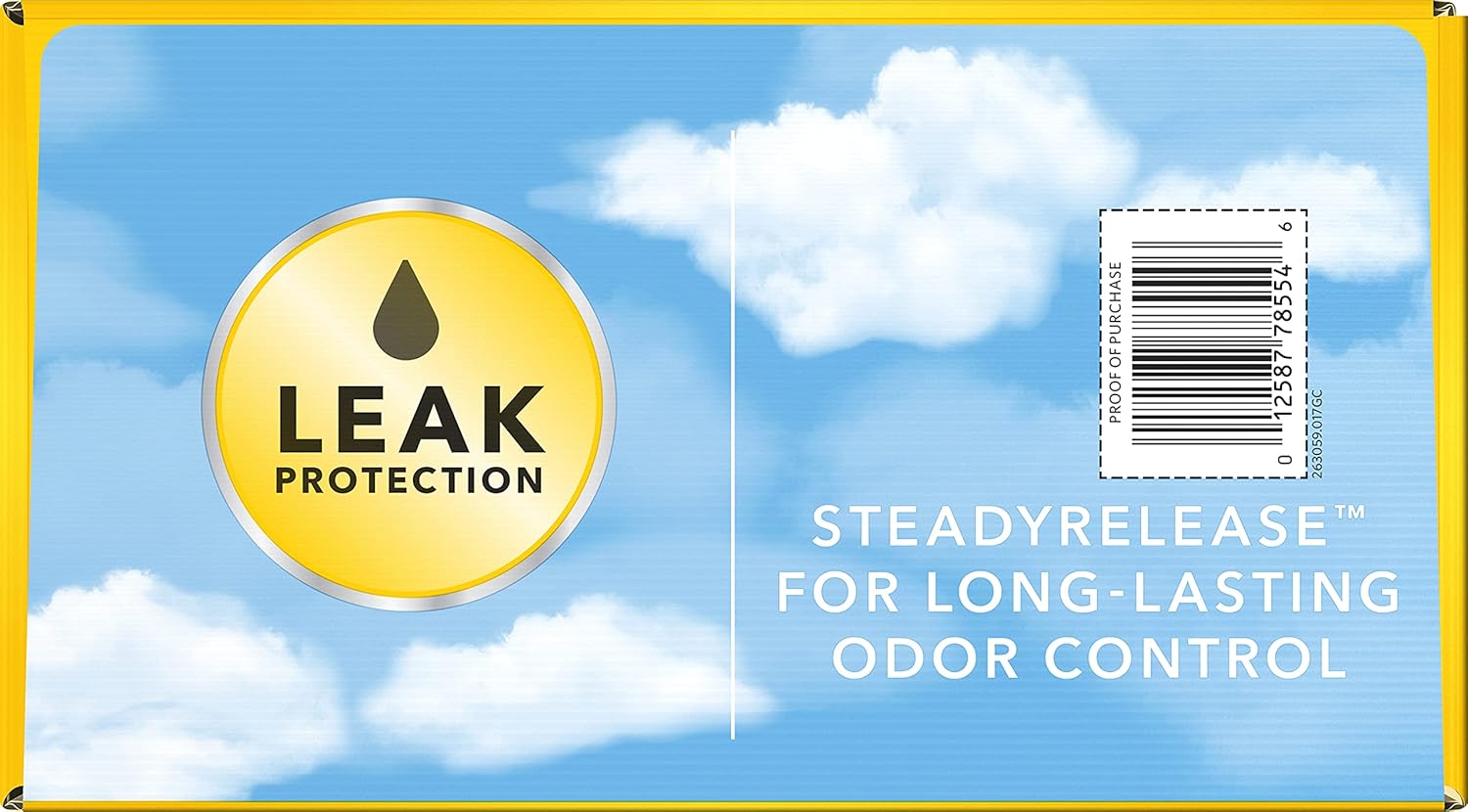 Glad ForceFlex Tall Kitchen Drawstring Trash Bags, 13 Gal, Gain Lemon Zest, 40 Ct (Package May Vary)