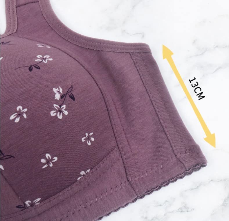 Glamorette Granny Bra,Granny Bras for Older Women Front Snap Closure,Glamorette Snap Front Bra Older Women