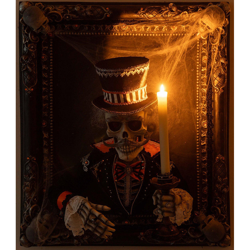 Great Grandpa Macabre Wall Piece with Candle by Katherine's Collection
