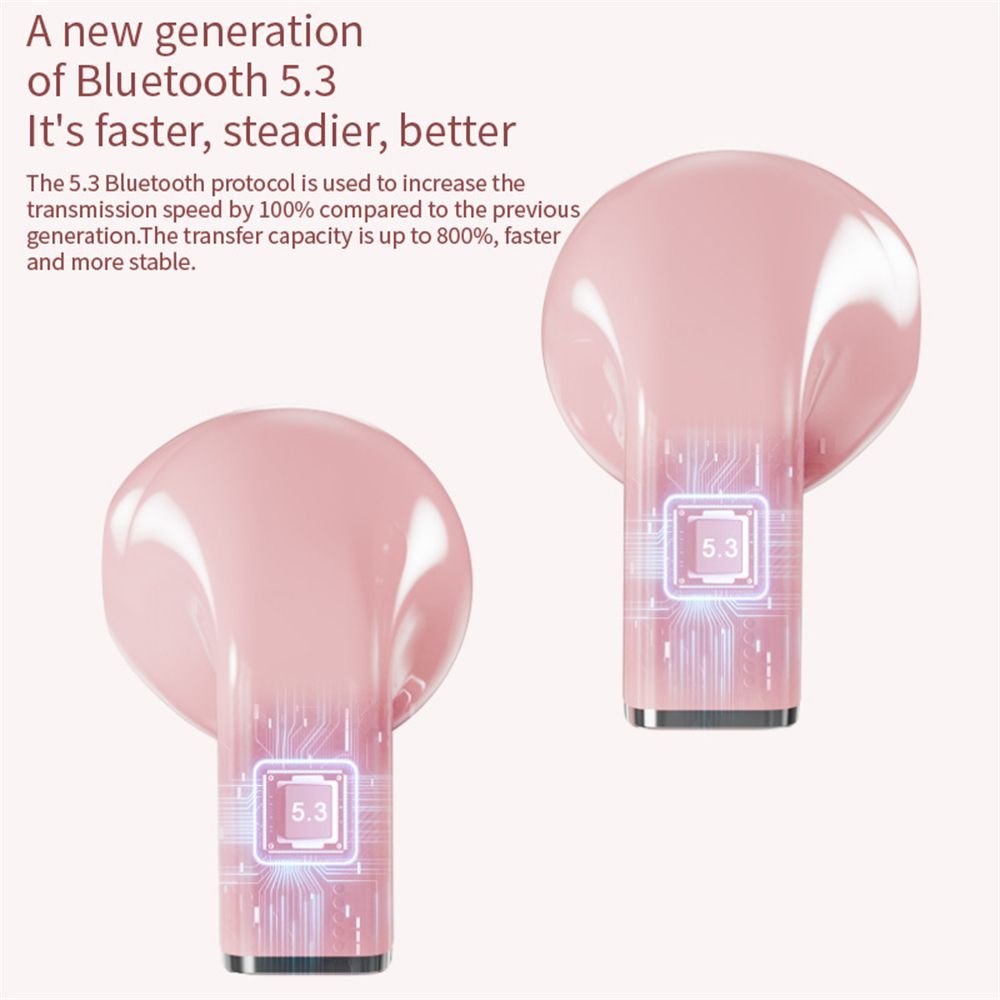 Heart-Shaped Earphones Rotatable Wireless Bluetooth In-Ear Earbuds Model K520