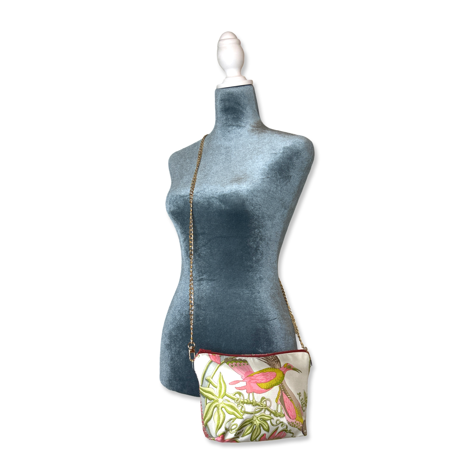 Caraibes Vintage Silk Scarf Crossbody Bag