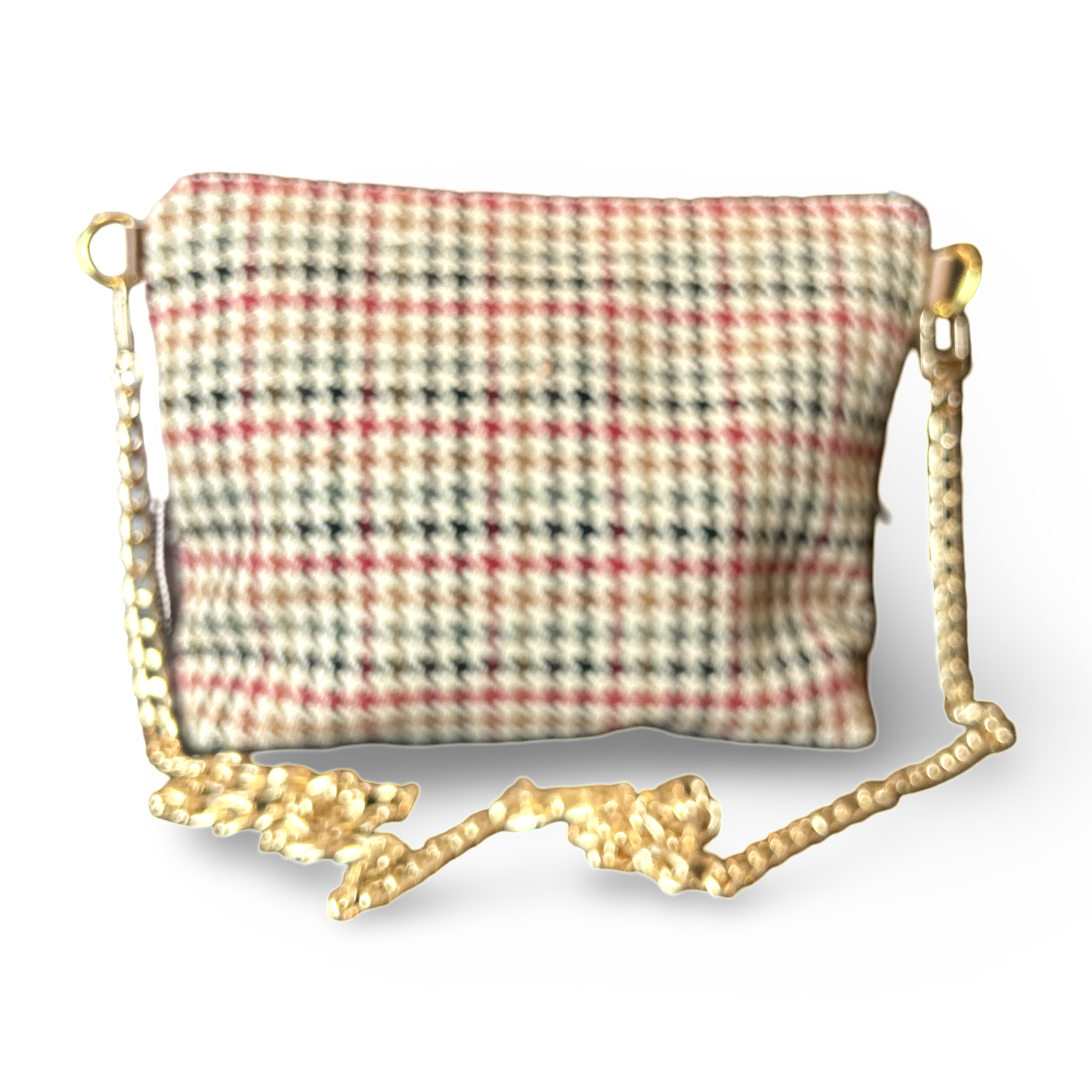 Couvertures et Tenues du Jour Red Vintage Scarf Crossbody Bag