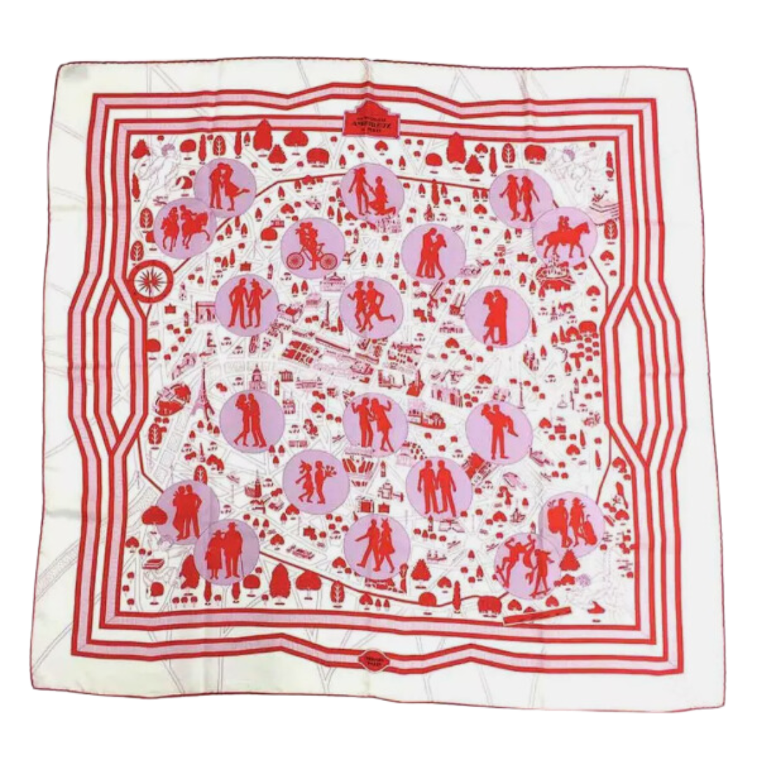 Nouveaux Amoureux de Paris Vintage Scarf All-Around Bag