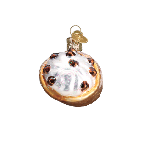 Cannoli Glass Ornament