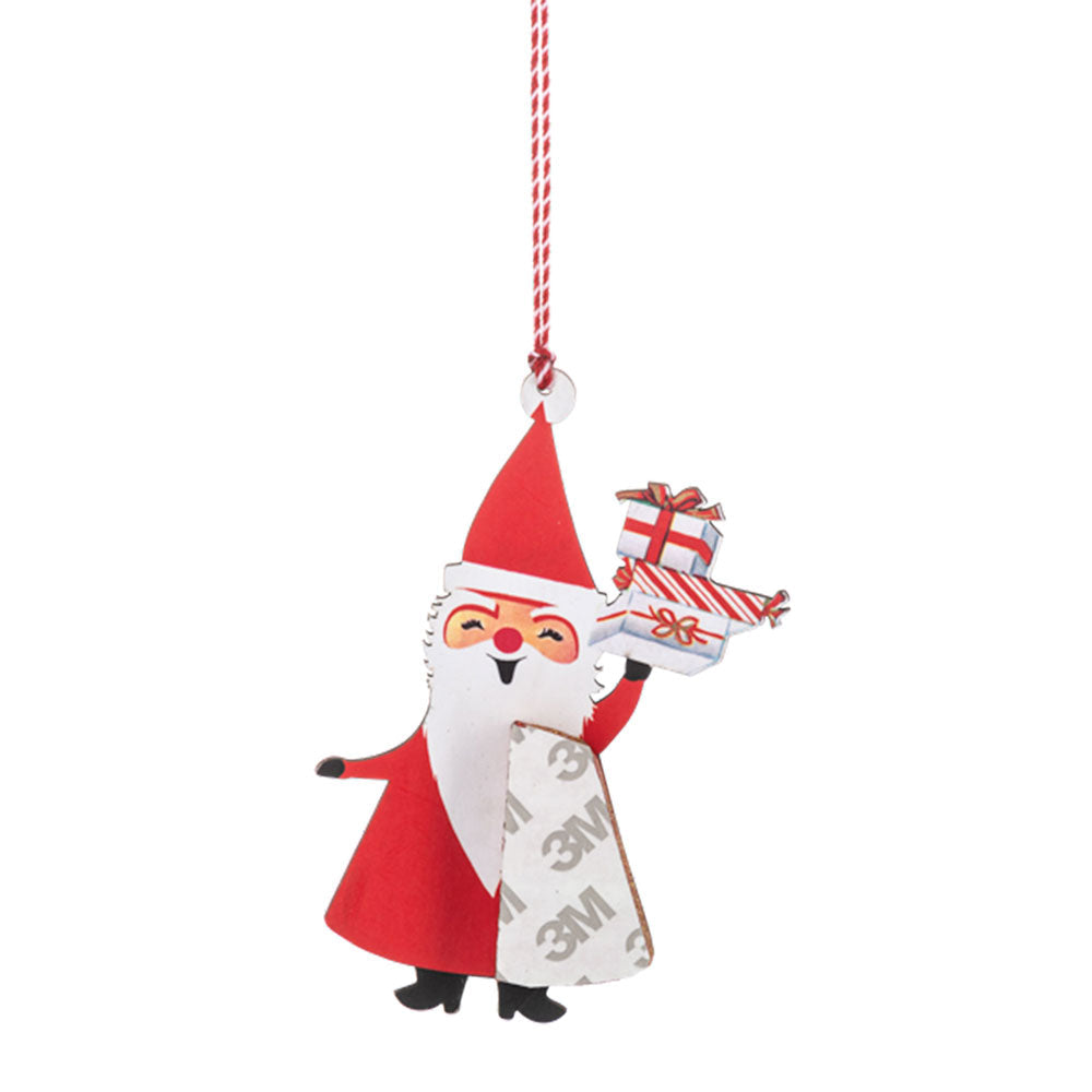 Honeycomb Santa Ornaments Set of 3