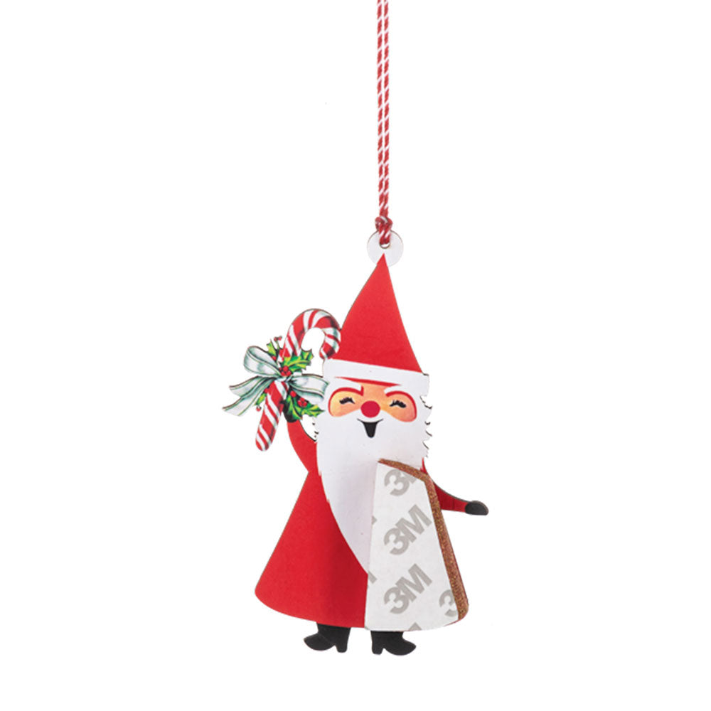 Honeycomb Santa Ornaments Set of 3