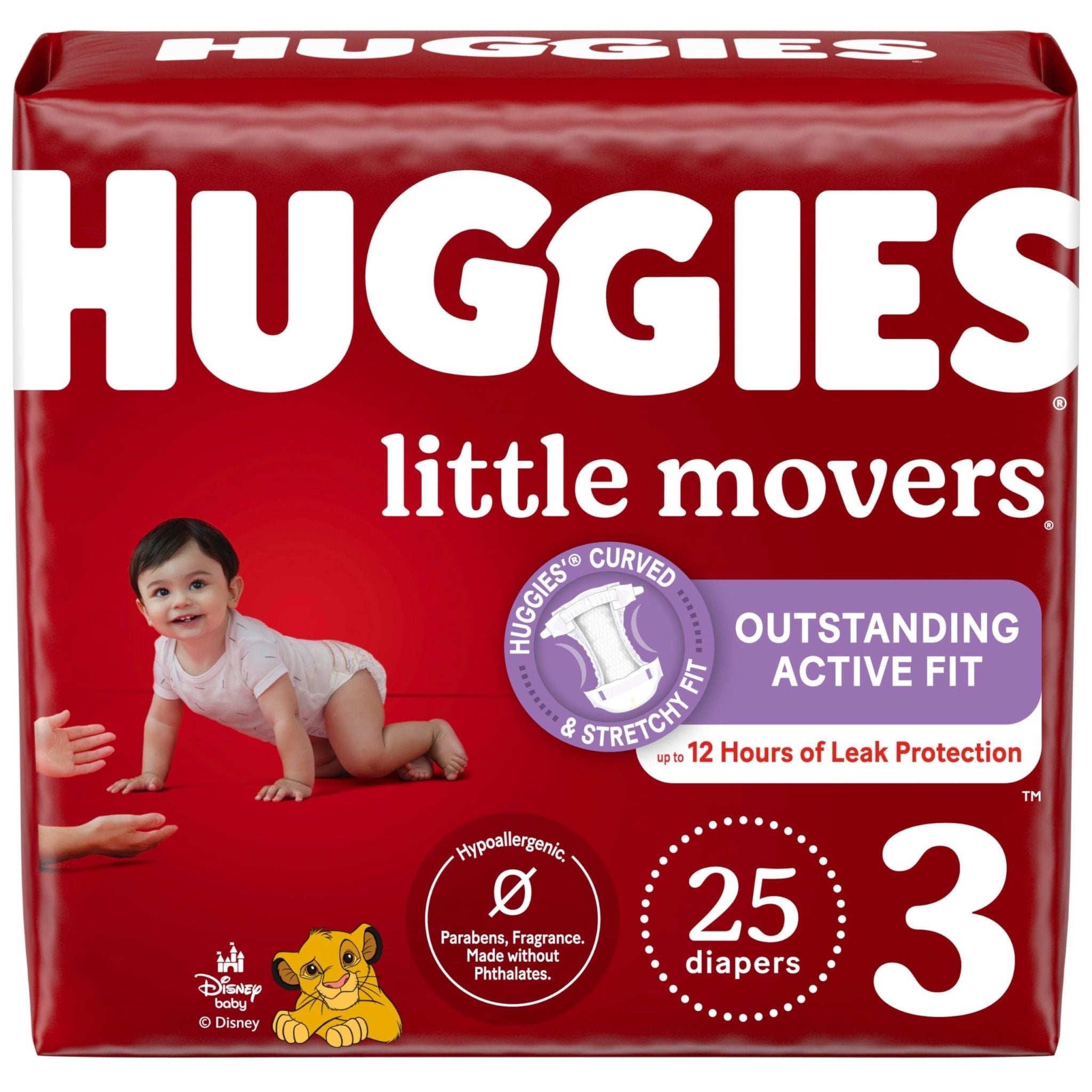 Huggies Size 5 Diapers, Little Movers Baby Diapers, Size 5 (27+ lbs), 132 Count (2 Packs of 66), Packaging May Vary