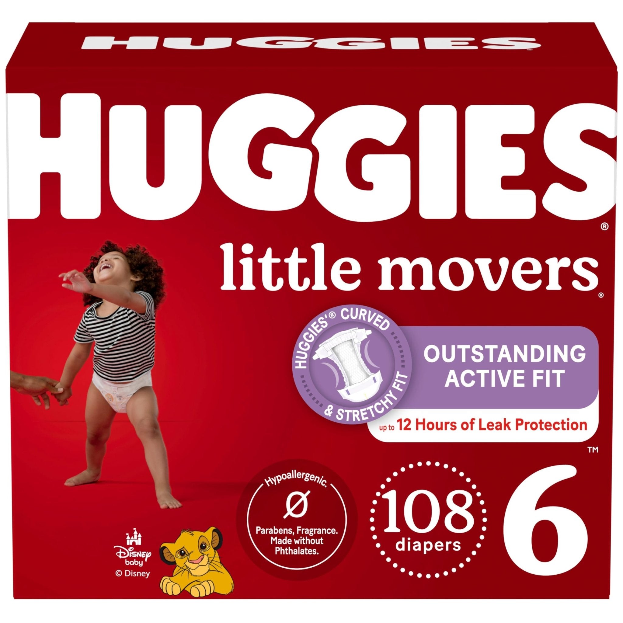 Huggies Size 5 Diapers, Little Movers Baby Diapers, Size 5 (27+ lbs), 132 Count (2 Packs of 66), Packaging May Vary