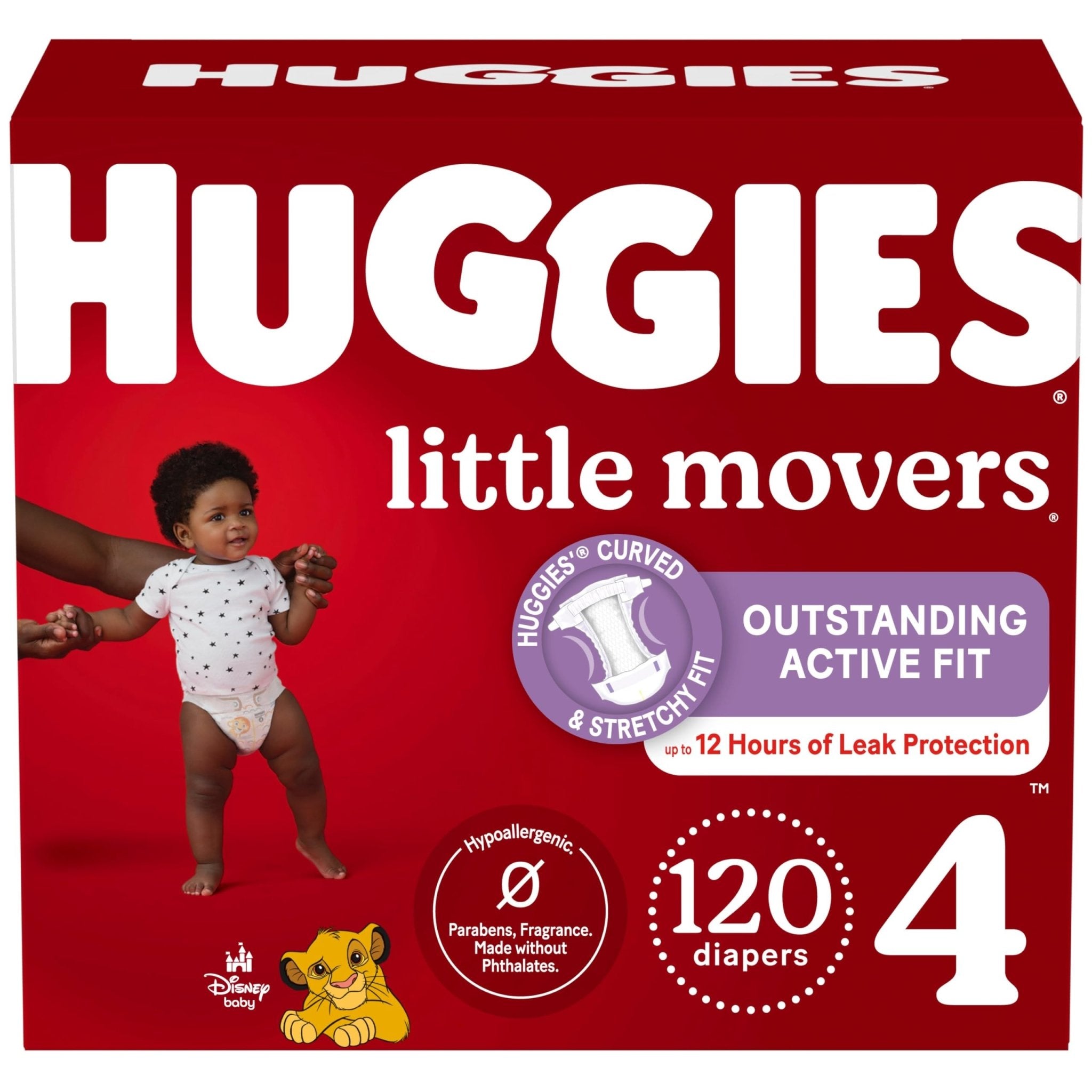 Huggies Size 5 Diapers, Little Movers Baby Diapers, Size 5 (27+ lbs), 132 Count (2 Packs of 66), Packaging May Vary