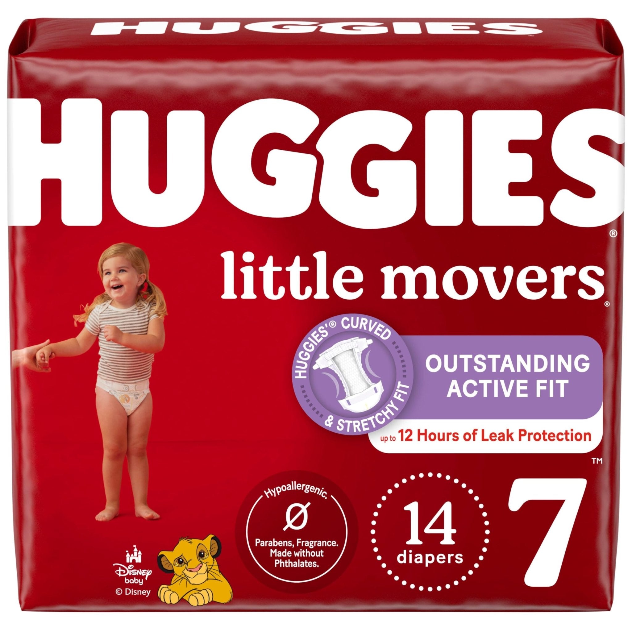 Huggies Size 5 Diapers, Little Movers Baby Diapers, Size 5 (27+ lbs), 132 Count (2 Packs of 66), Packaging May Vary