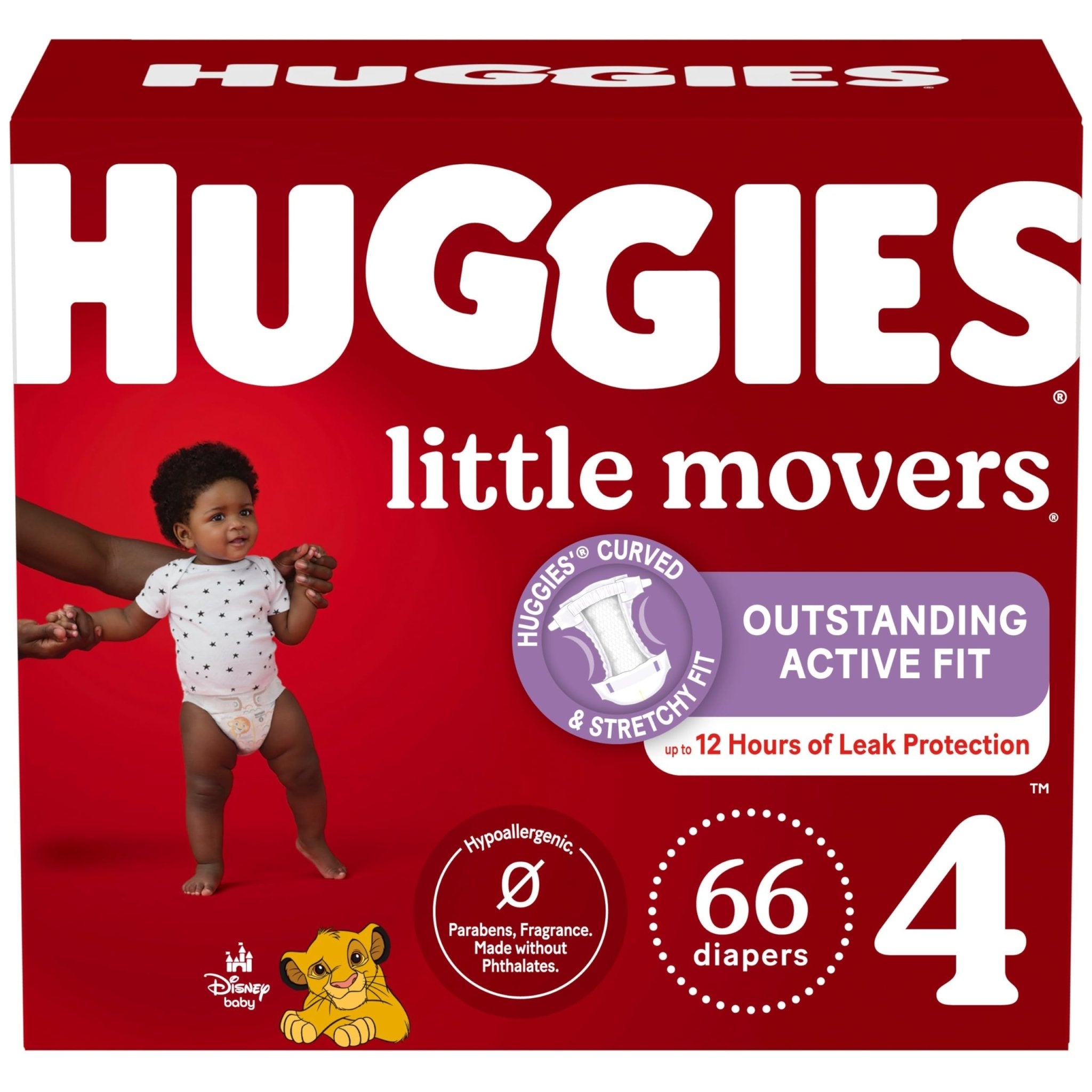 Huggies Size 5 Diapers, Little Movers Baby Diapers, Size 5 (27+ lbs), 132 Count (2 Packs of 66), Packaging May Vary