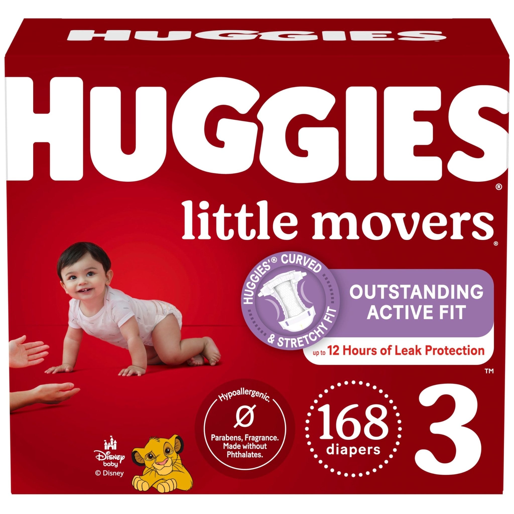 Huggies Size 5 Diapers, Little Movers Baby Diapers, Size 5 (27+ lbs), 132 Count (2 Packs of 66), Packaging May Vary