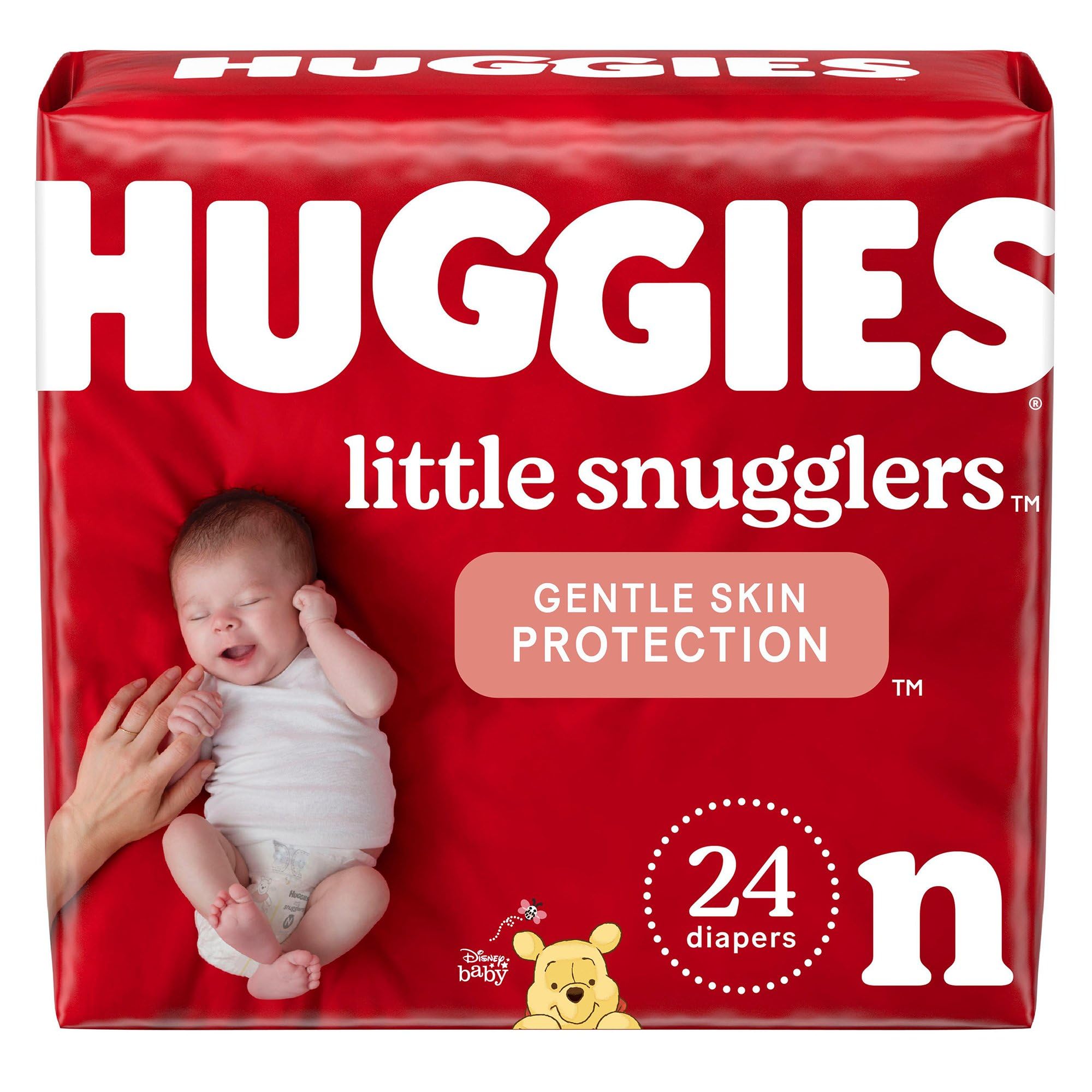 Huggies Size Newborn Diapers, Little Snugglers Baby Diapers, Size Newborn (up to 10 lbs), 31 Count, Packaging May Vary