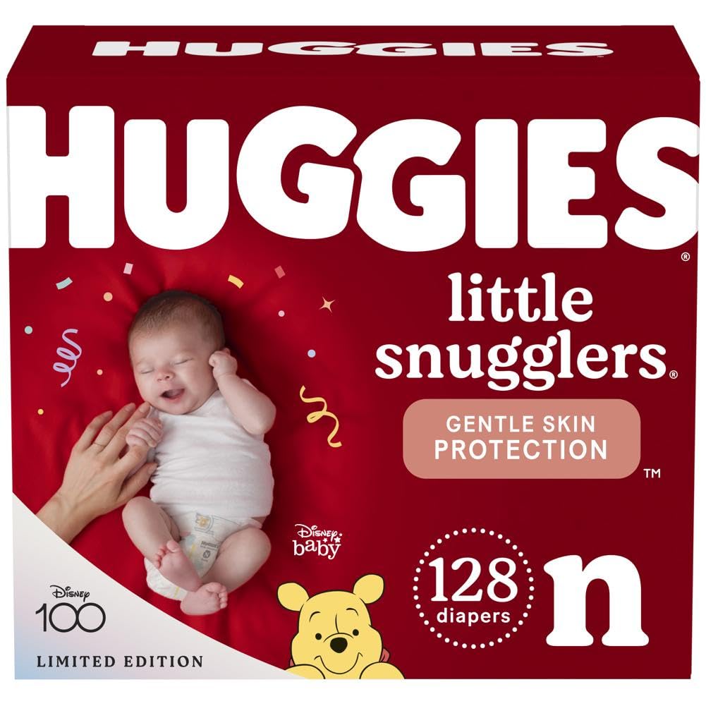Huggies Size Newborn Diapers, Little Snugglers Baby Diapers, Size Newborn (up to 10 lbs), 31 Count, Packaging May Vary
