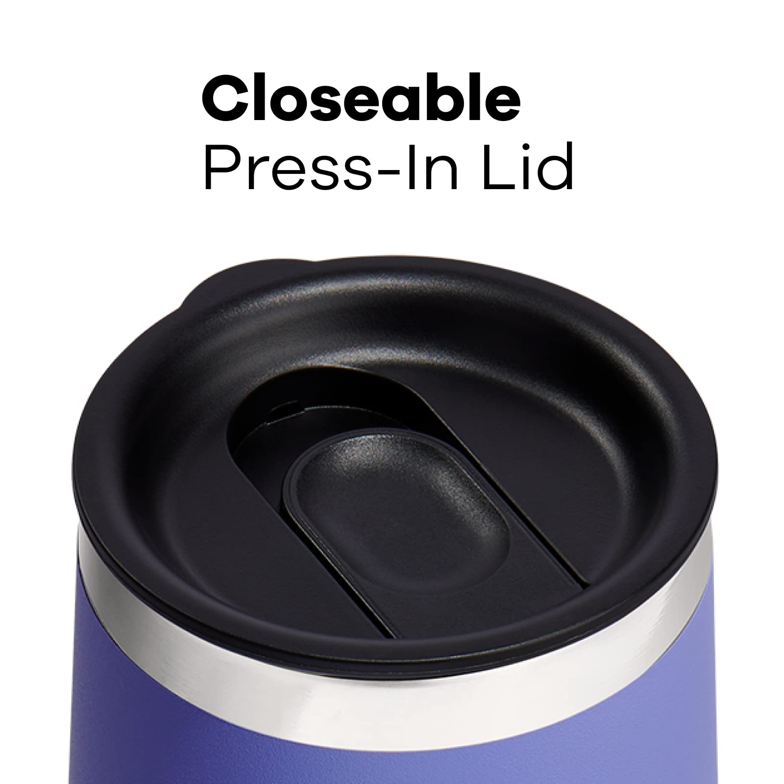 Hydro Flask 10 Oz Wine Glass - Ceramic Stemless Wine Tumbler - Unbreakable with Lid in Trillium Pink