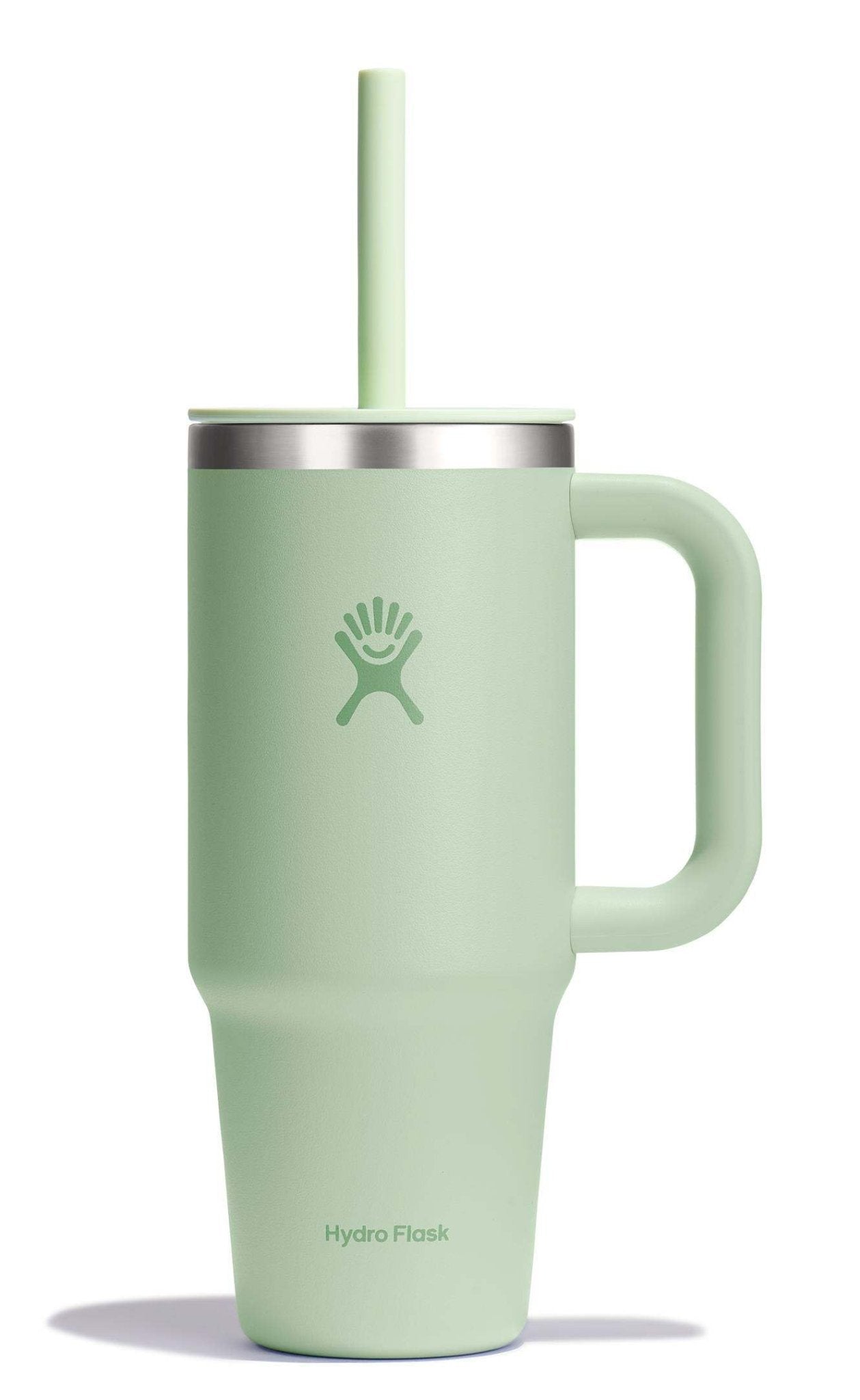 Hydro Flask 40 Oz Travel Tumbler with Handle, Lid and Straw - Insulated Stainless Steel in Sugarplum