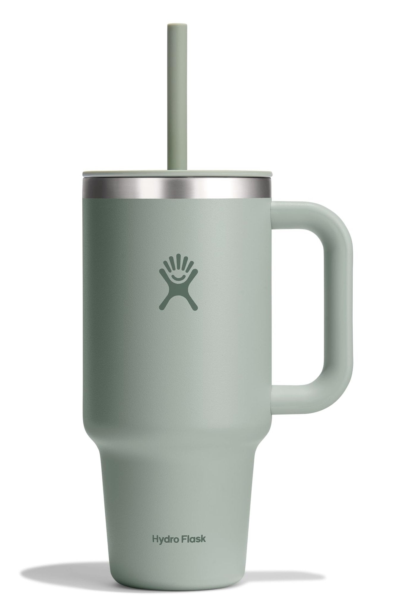 Hydro Flask 40 Oz Travel Tumbler with Handle, Lid and Straw - Insulated Stainless Steel in Sugarplum