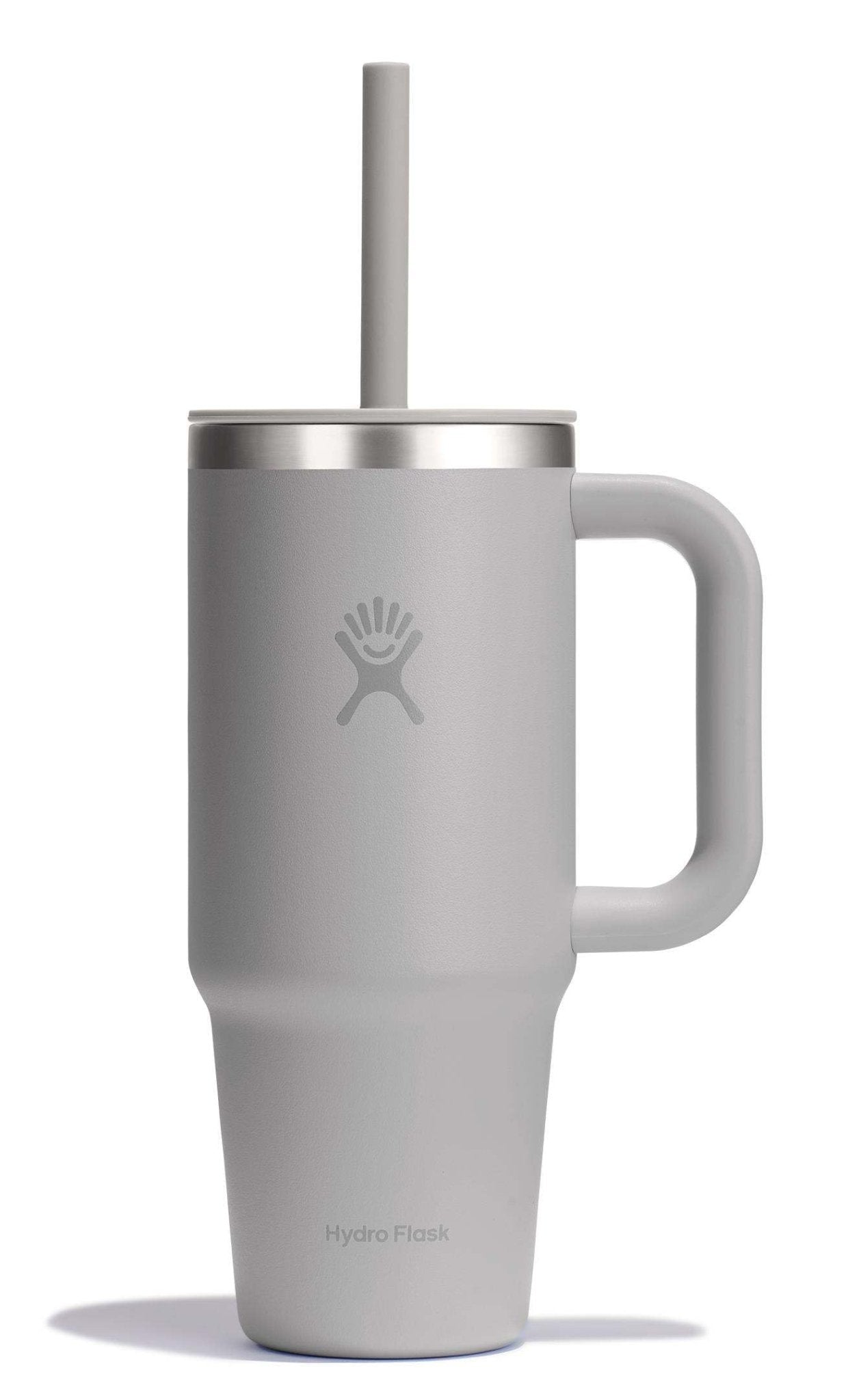 Hydro Flask 40 Oz Travel Tumbler with Handle, Lid and Straw - Insulated Stainless Steel in Sugarplum