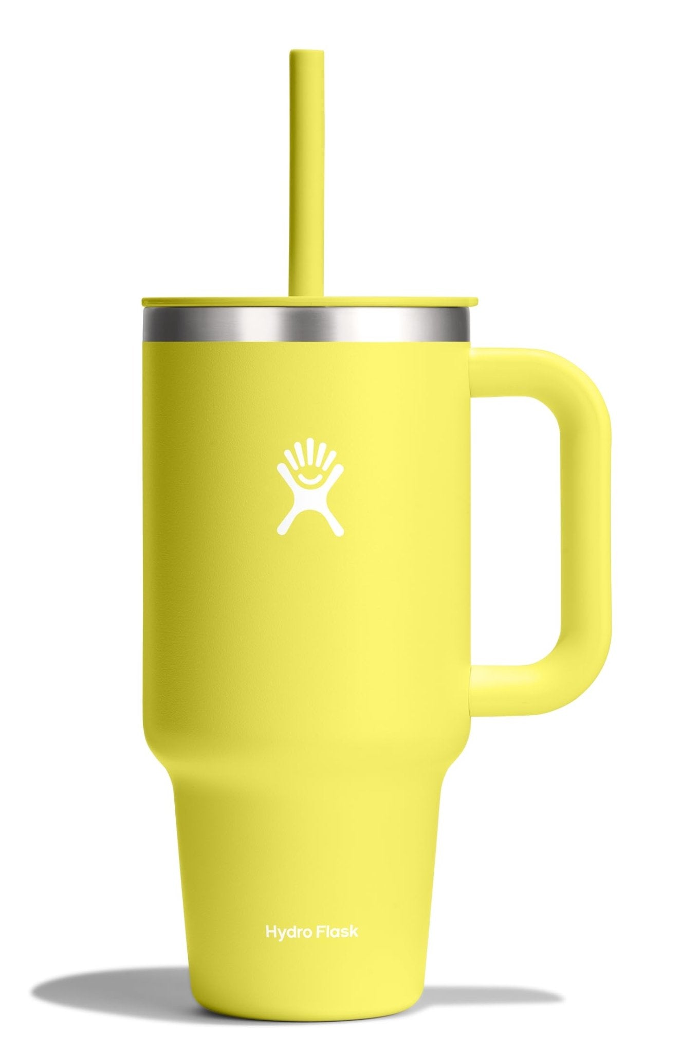 Hydro Flask 40 Oz Travel Tumbler with Handle, Lid and Straw - Insulated Stainless Steel in Sugarplum