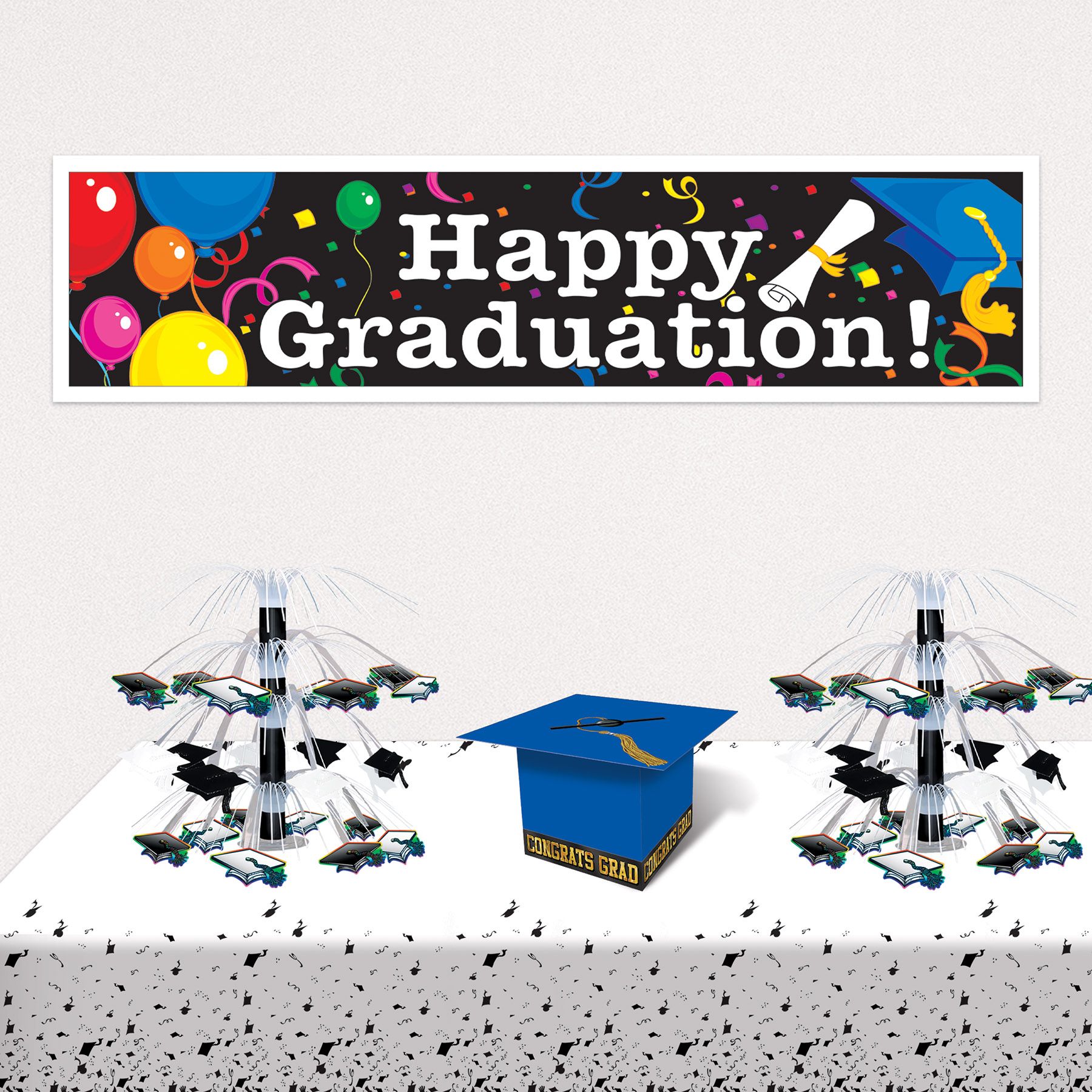 5 Foot Graduation Banners - Set of 2