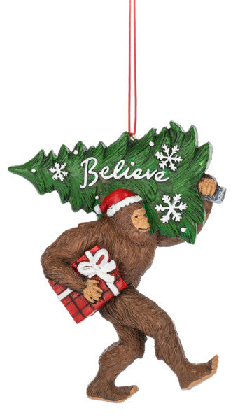 Believe Bigfoot Ornament