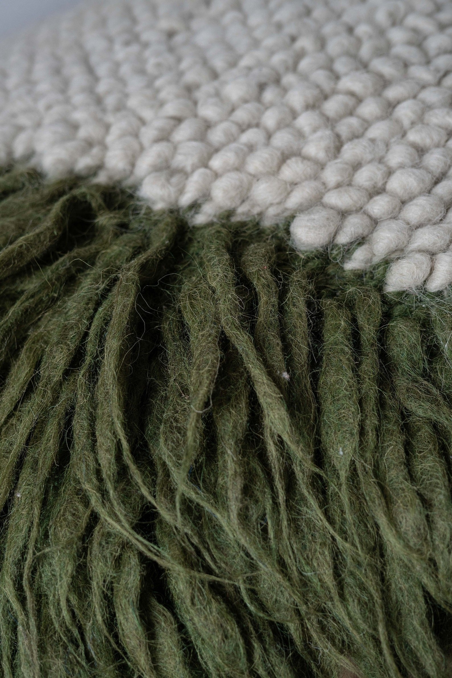 Handwoven Pillow "Forest" Moss