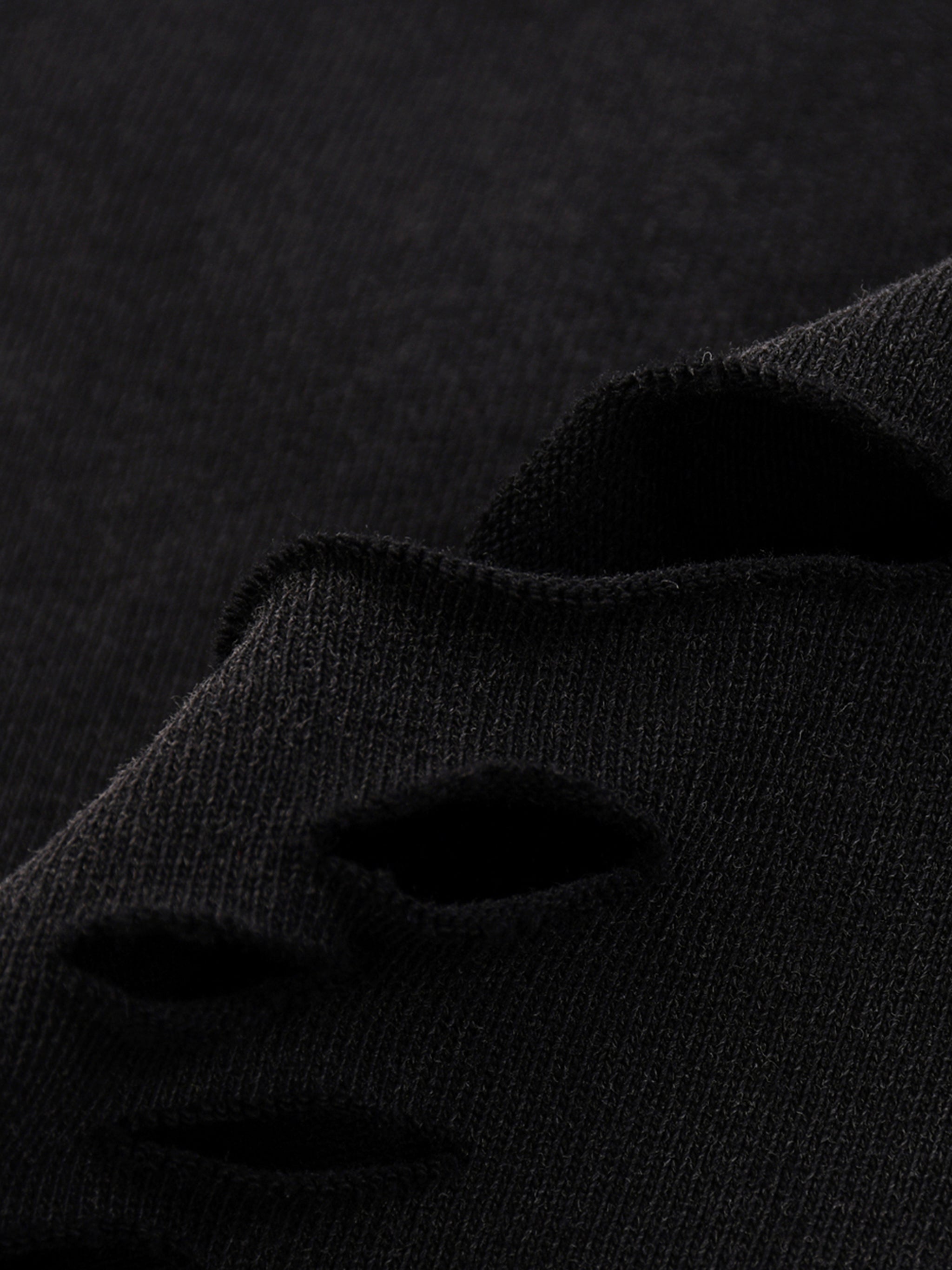 RiCHJVNKIE SOCIETY Raw Hem Distressed Tee